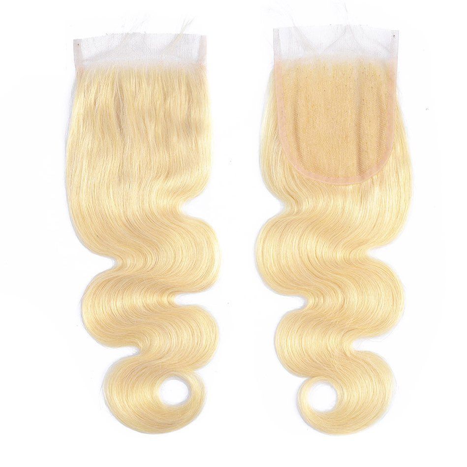 (#613) Blonde Human Hair 4x4 Closure🎯 Free Shipping