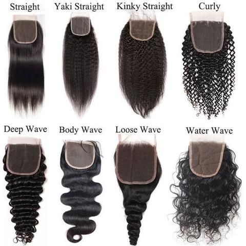 (#1B) Natural Black Human Hair 4x4 Closure 🎯 Free Shipping