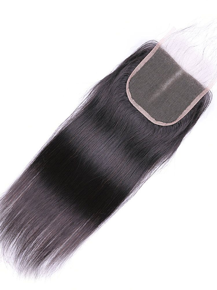 (#1B) Natural Black Human Hair 5x5 Closure🎯 Free Shipping
