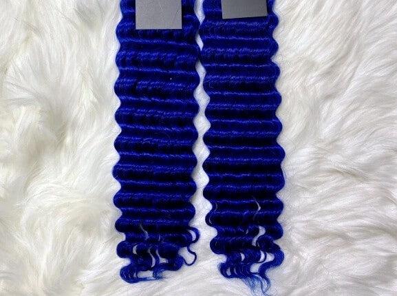 Limited Time 2-Pack Sale 🔥 Blue Bulk Human Braiding Hair🎯 Free Shipping
