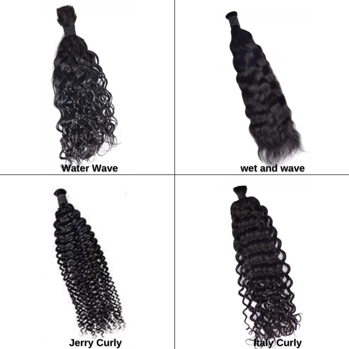 Limited Time 2-Pack Sale 🔥 (#1B) Natural Black Bulk Human Braiding Hair🎯 Free Shipping
