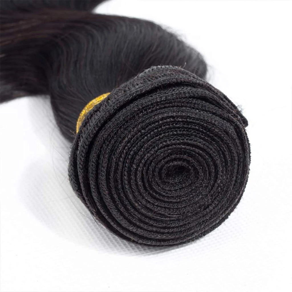 (#1B) Body Wavy Natural Black Human Hair Bundle | 4 PCS🎯 Free Shipping