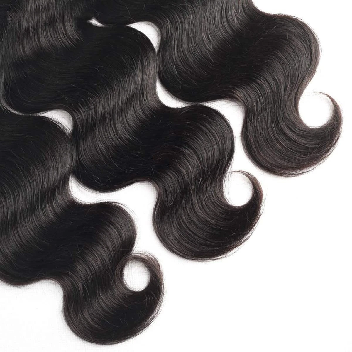 (#1B) Body Wavy Natural Black Human Hair Bundle | 4 PCS🎯 Free Shipping