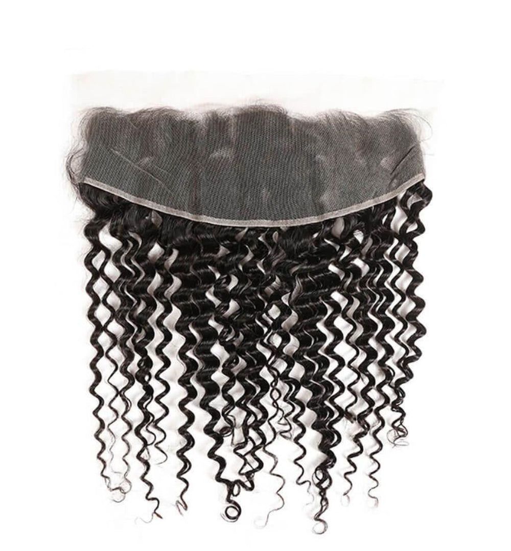 (#1B) Natural Black Human Hair HD Lace 13x4 Frontal🎯 Free Shipping