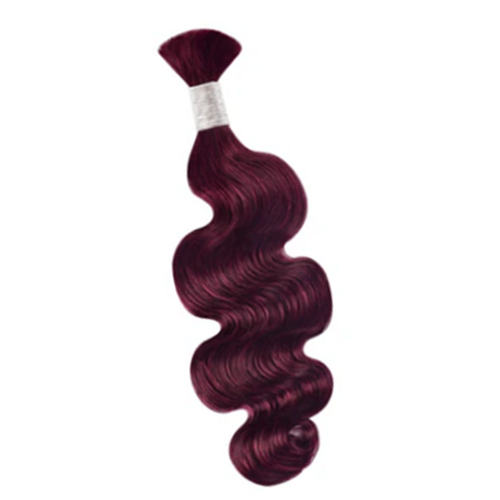 Limited Time 2-Pack Sale 🔥 (#99J) Burgundy Bulk Human Braiding Hair🎯 Free Shipping