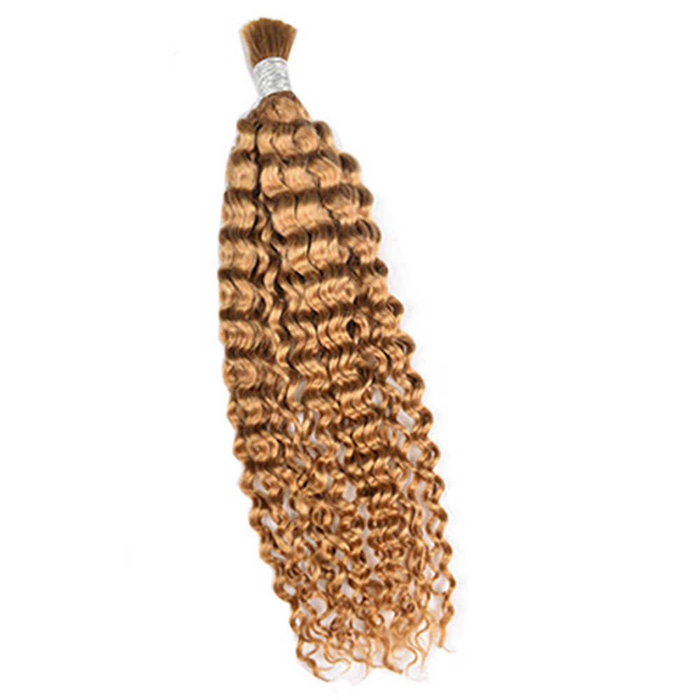 Limited Time 2-Pack Sale 🔥 (#27) Dark Gold Blonde Bulk Human Braiding Hair🎯 Free Shipping