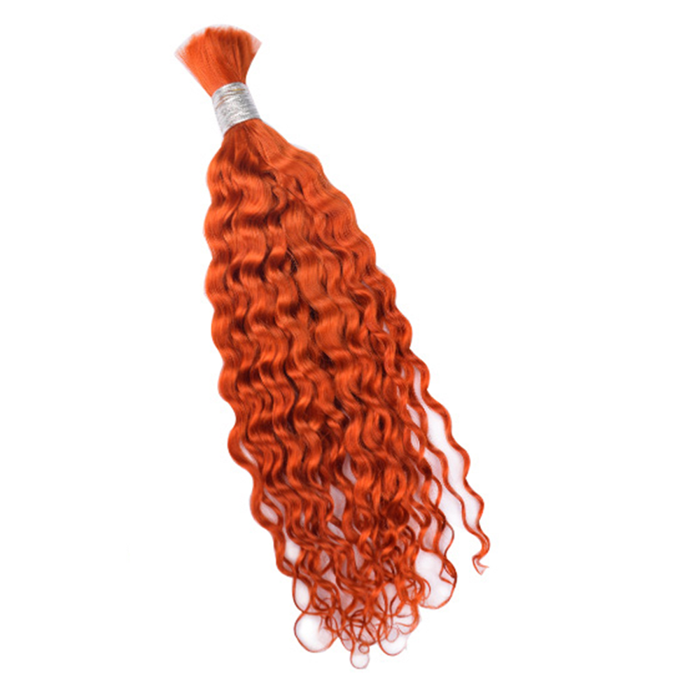 Limited Time 2-Pack Sale 🔥 (#350) Ginger Bulk Human Braiding Hair🎯 Free Shipping