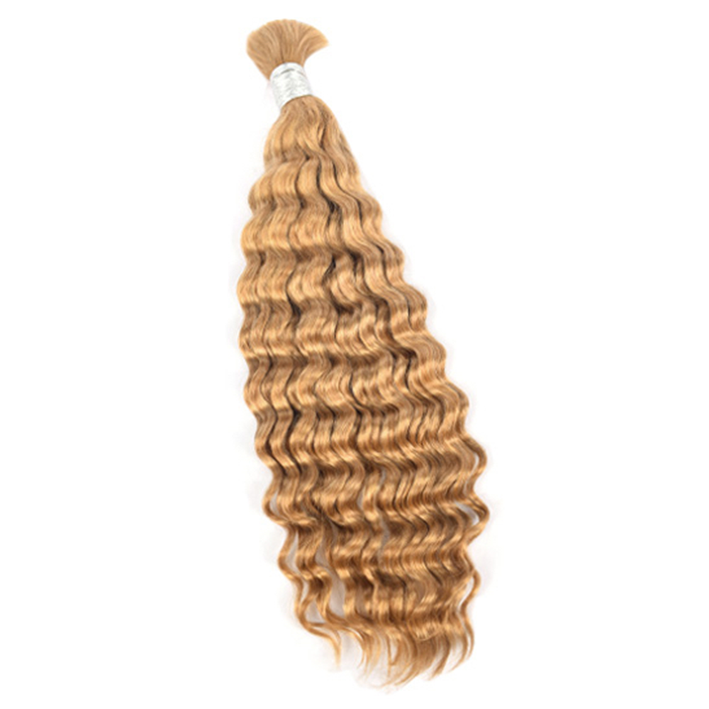 Limited Time 2-Pack Sale 🔥 (#27) Dark Gold Blonde Bulk Human Braiding Hair🎯 Free Shipping