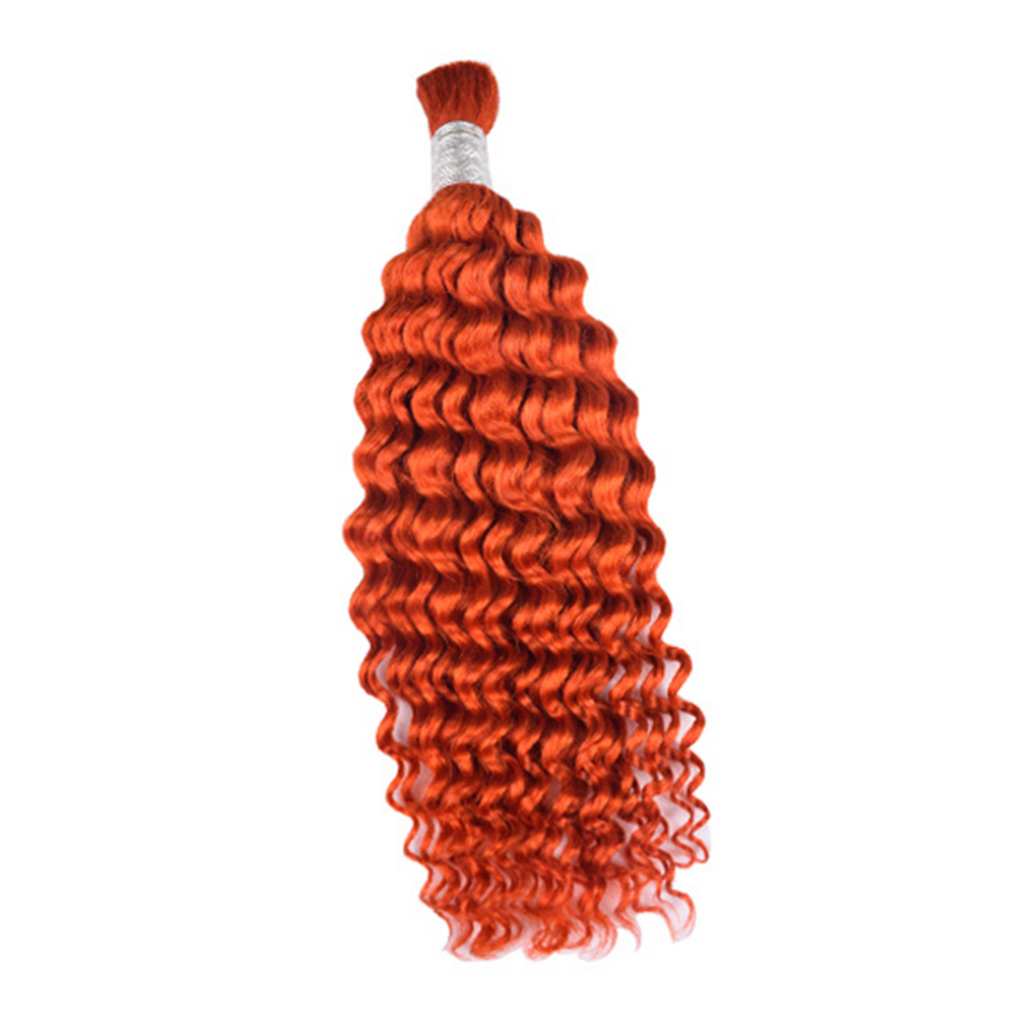 Limited Time 2-Pack Sale 🔥 (#350) Ginger Bulk Human Braiding Hair🎯 Free Shipping