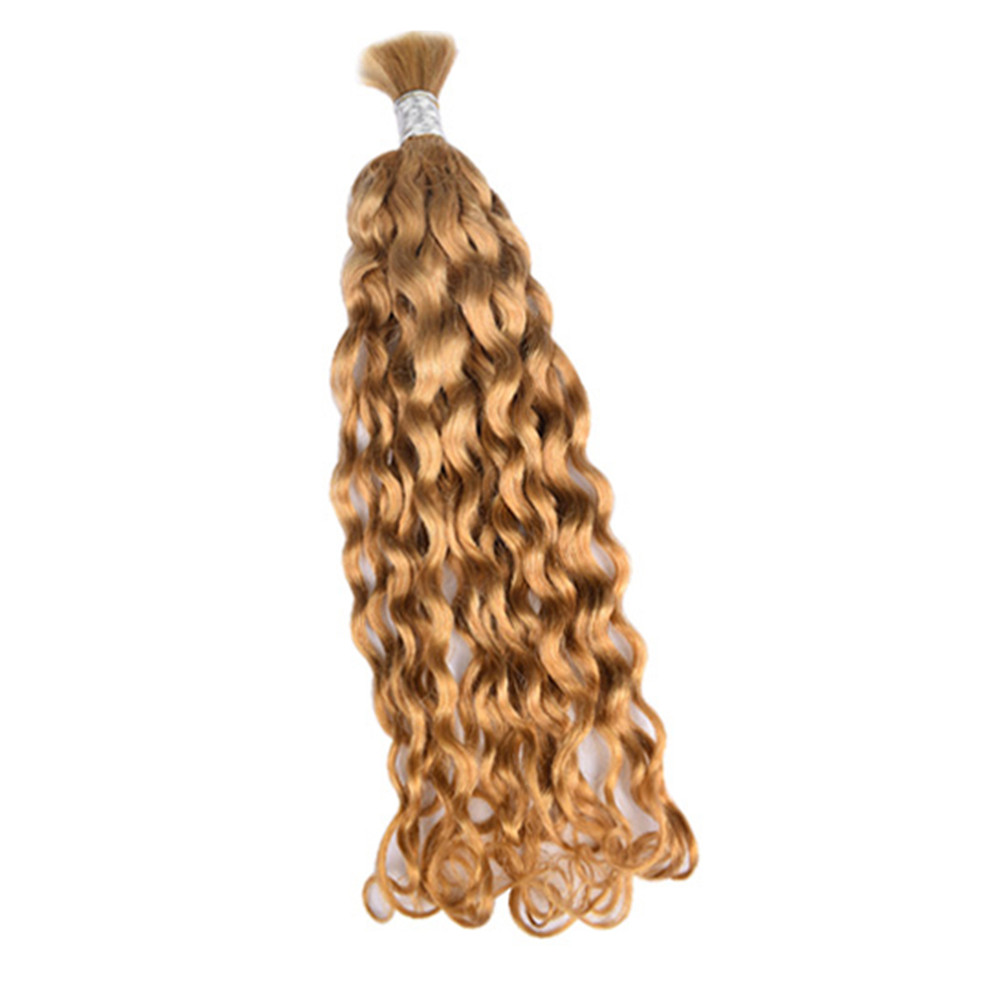 Limited Time 2-Pack Sale 🔥 (#27) Dark Gold Blonde Bulk Human Braiding Hair🎯 Free Shipping