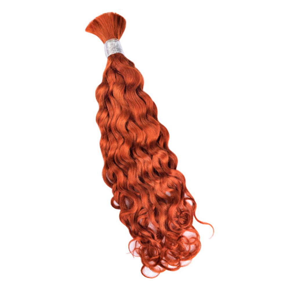 Limited Time 2-Pack Sale 🔥 (#350) Ginger Bulk Human Braiding Hair🎯 Free Shipping