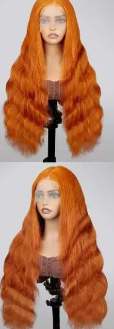 (#350)Ginger Body Wave Human Hair Wig🎯 Free Shipping 🎯 Buy Now Pay Later