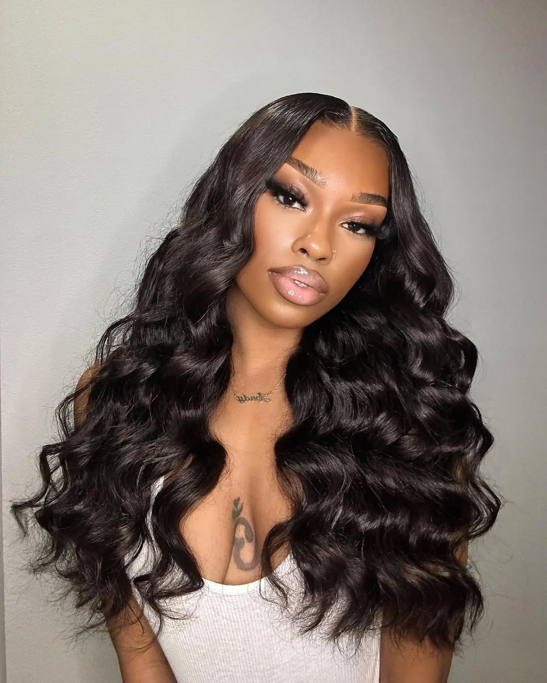 (#1B) Natural Black Human Hair 5x5 Closure Wig🎯 Free Shipping