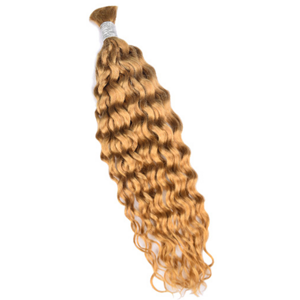 Limited Time 2-Pack Sale 🔥 (#27) Dark Gold Blonde Bulk Human Braiding Hair🎯 Free Shipping