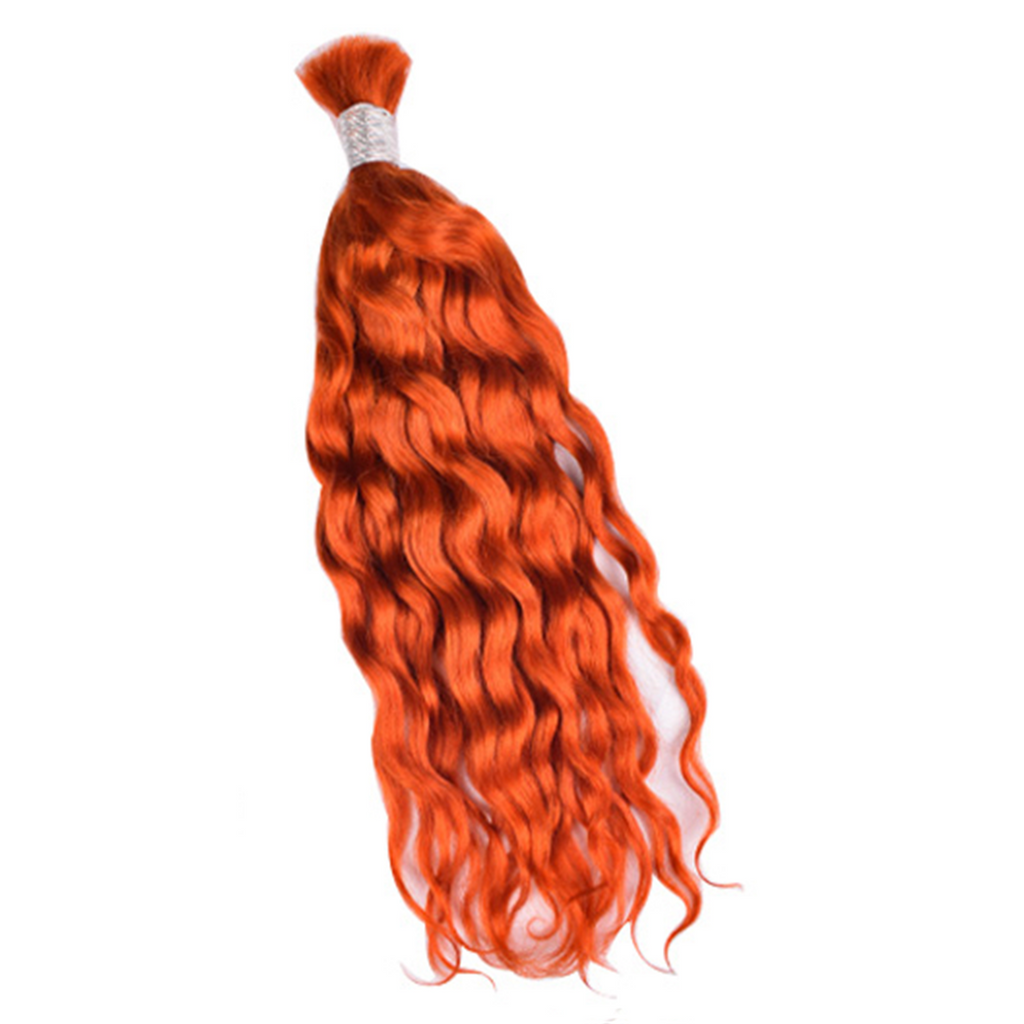 Limited Time 2-Pack Sale 🔥 (#350) Ginger Bulk Human Braiding Hair🎯 Free Shipping