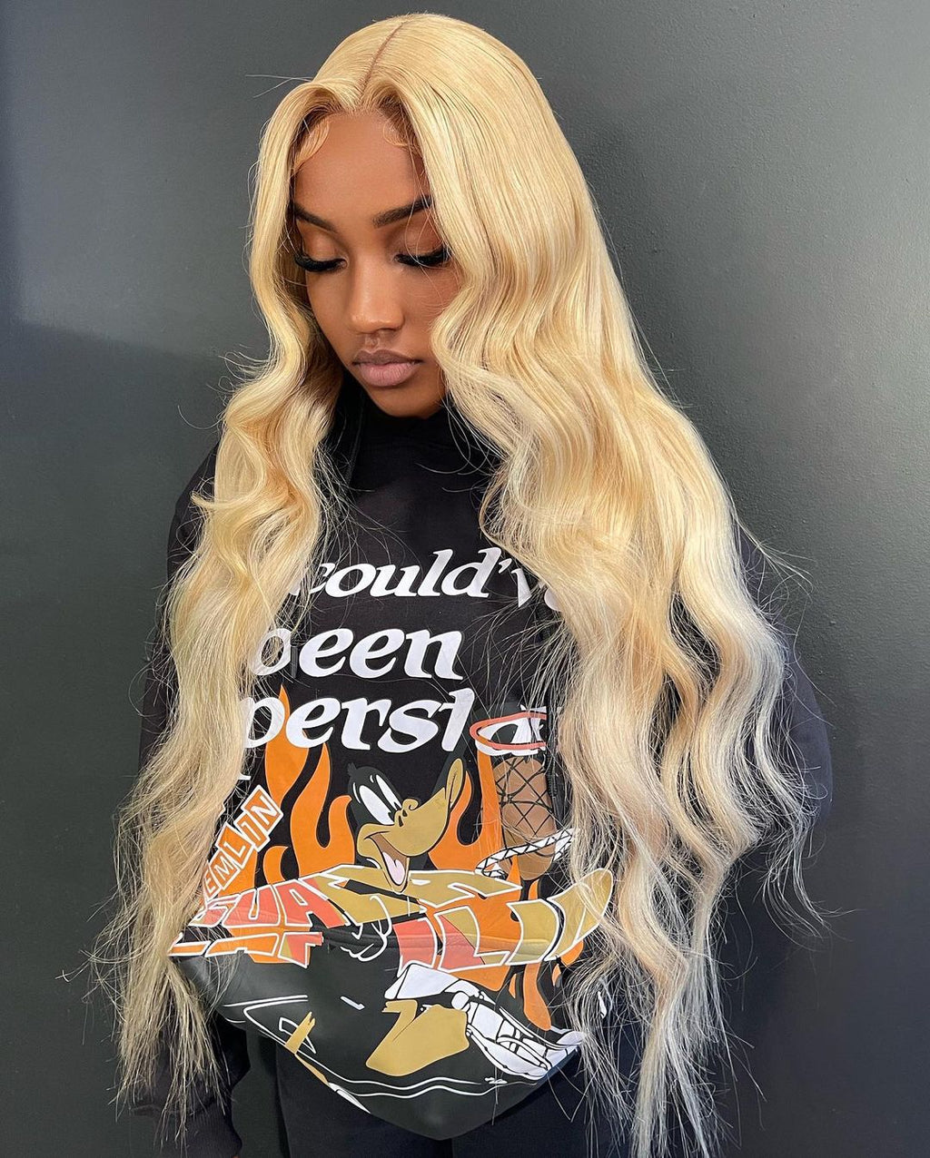 (#613) Blonde Human Hair 13x4 Frontal Wig🎯 Free Shipping