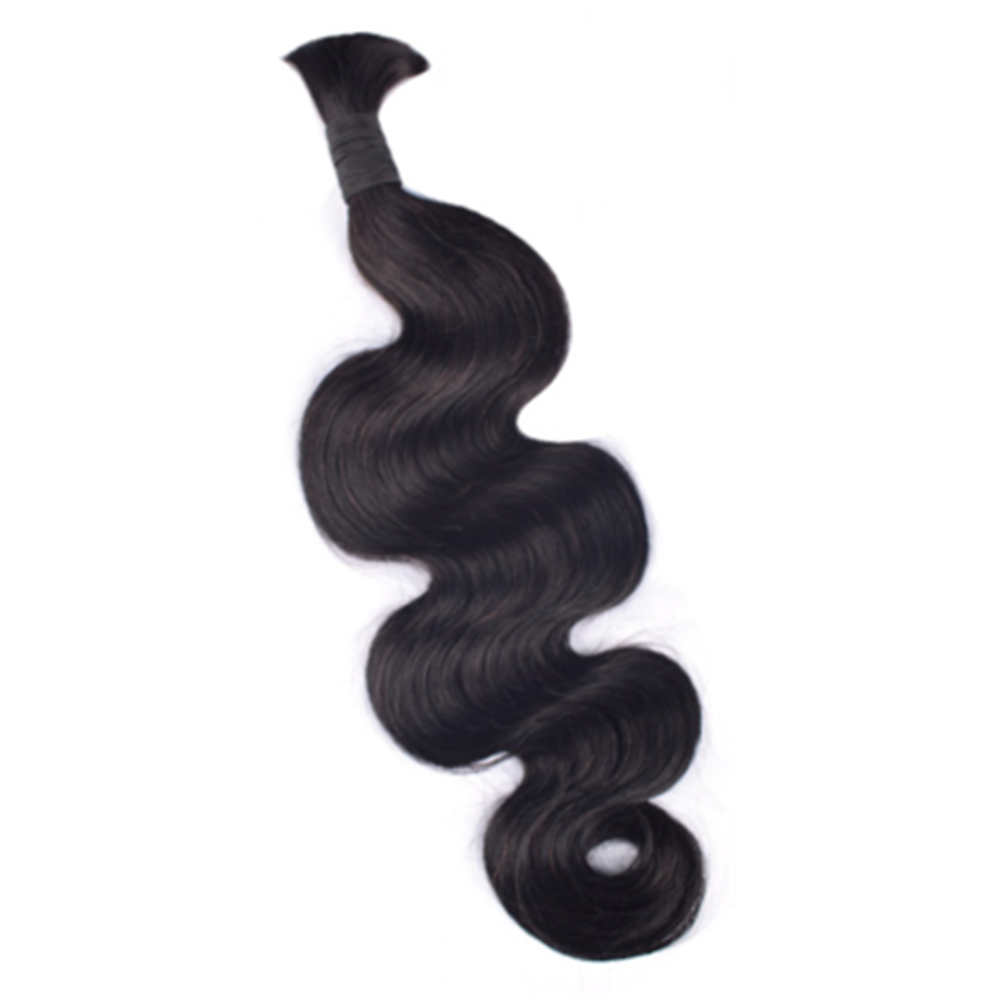 Limited Time 2-Pack Sale 🔥 (#1B) Natural Black Bulk Human Braiding Hair🎯 Free Shipping