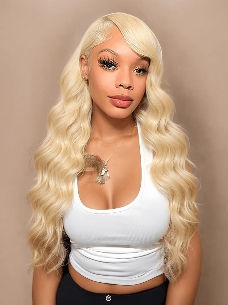 (#613) Blonde Human Hair 13x6 Frontal Wig🎯 Free Shipping