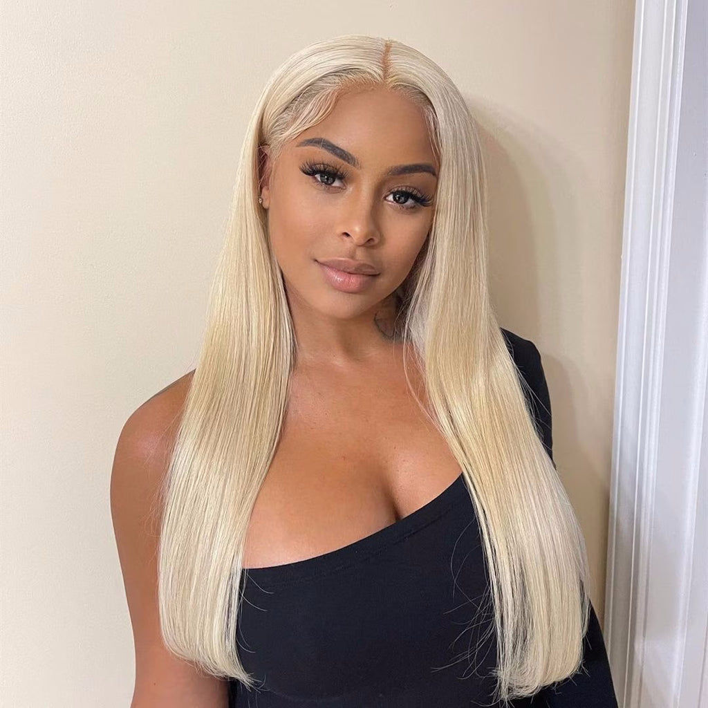 (#613) Blonde Human Hair HD Lace 13x6 Frontal Wig🎯 Free Shipping